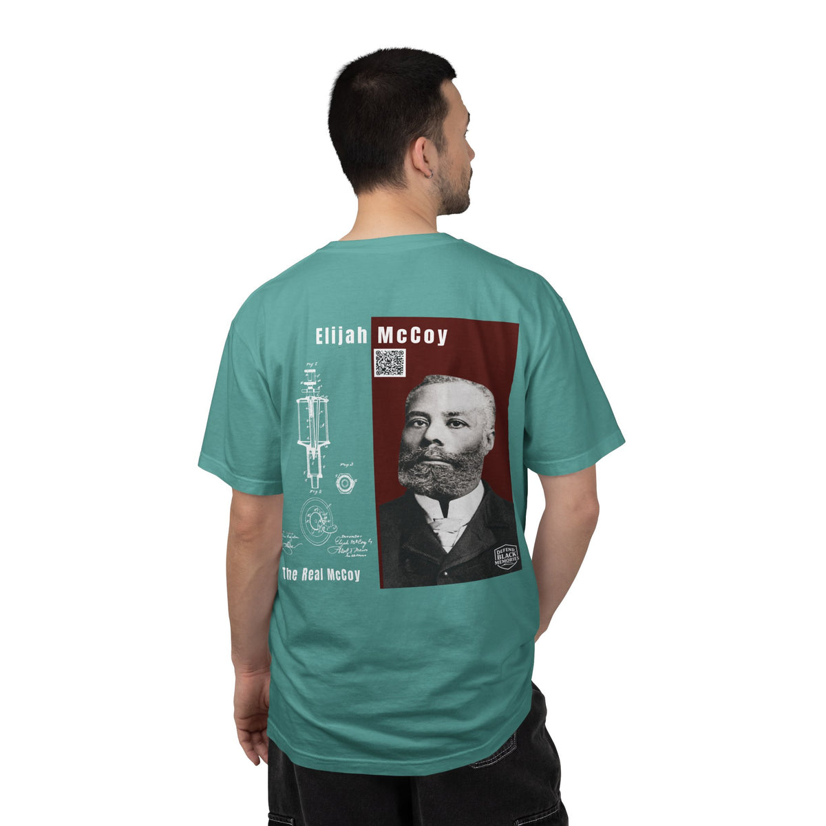 Elijah McCoy, Unisex, 2 Side, Historical Portrait T-shirt