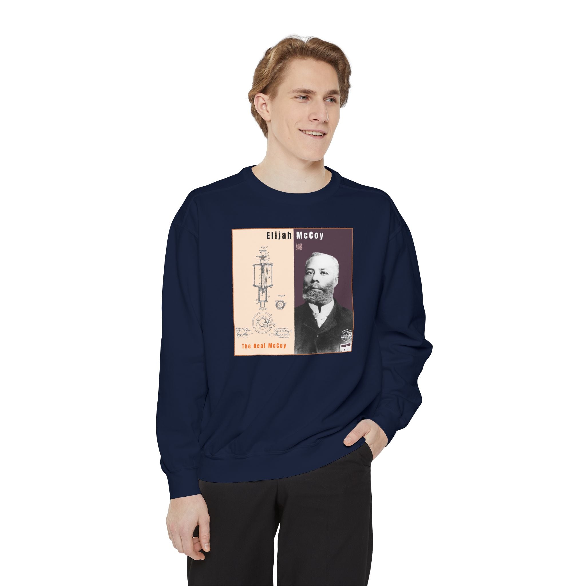 "The Real McCoy" Elijah McCoy Garment Dyed Tribute Sweatshirt (City Champs)
