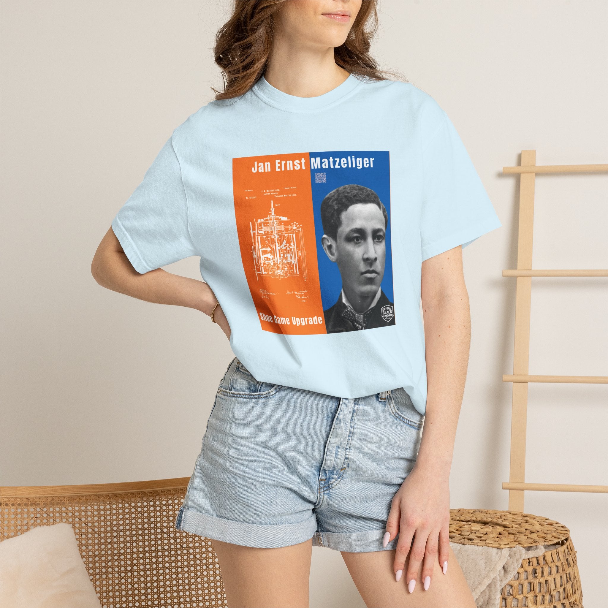 Jan Ernst Matzeliger Portrait T-Shirt – Historical Inventor Graphic Tee (City Champs)
