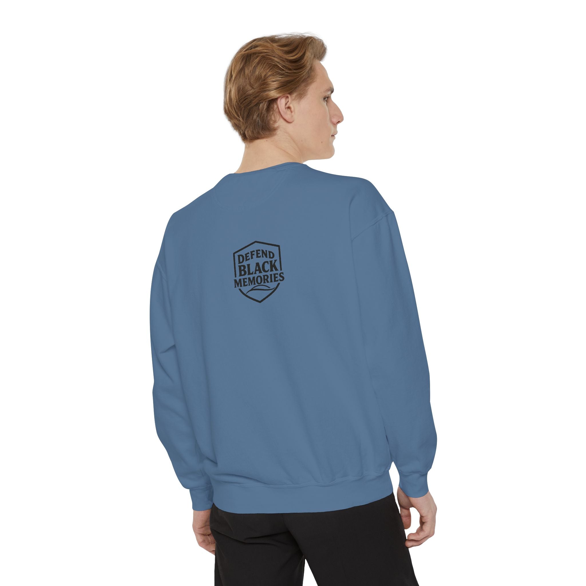 Defend Black Memories: Lewis Latimer Unisex Garment-Dyed Sweatshirt