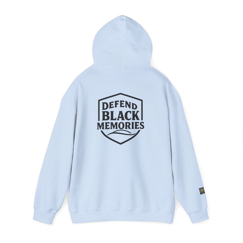 Defend Black Memories: Garrett A. Morgan Tribute Hoodie Big Back Logo Graphic Sweatshirt
