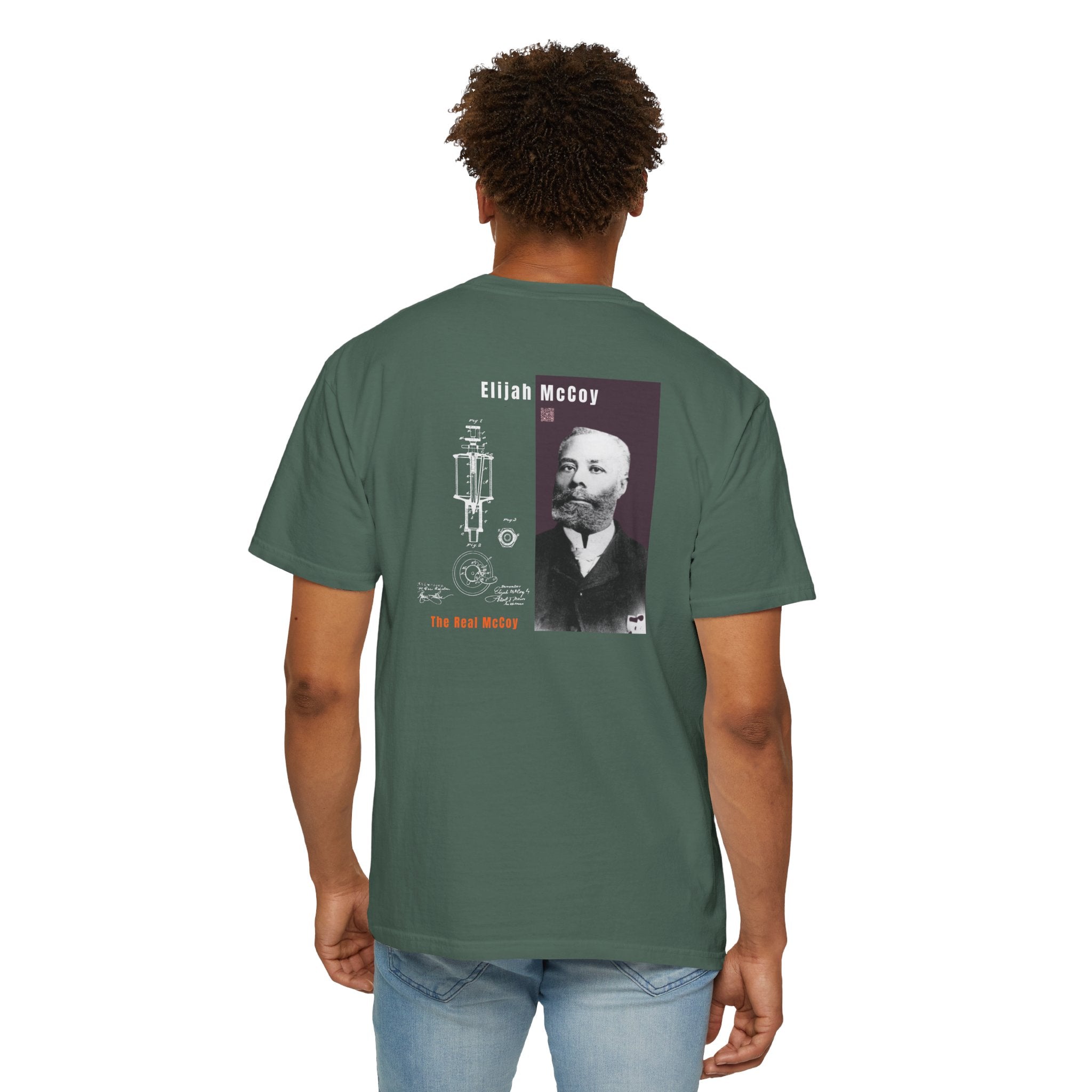 Elijah McCoy, Unisex, 2 Side, Historical Portrait T-shirt
