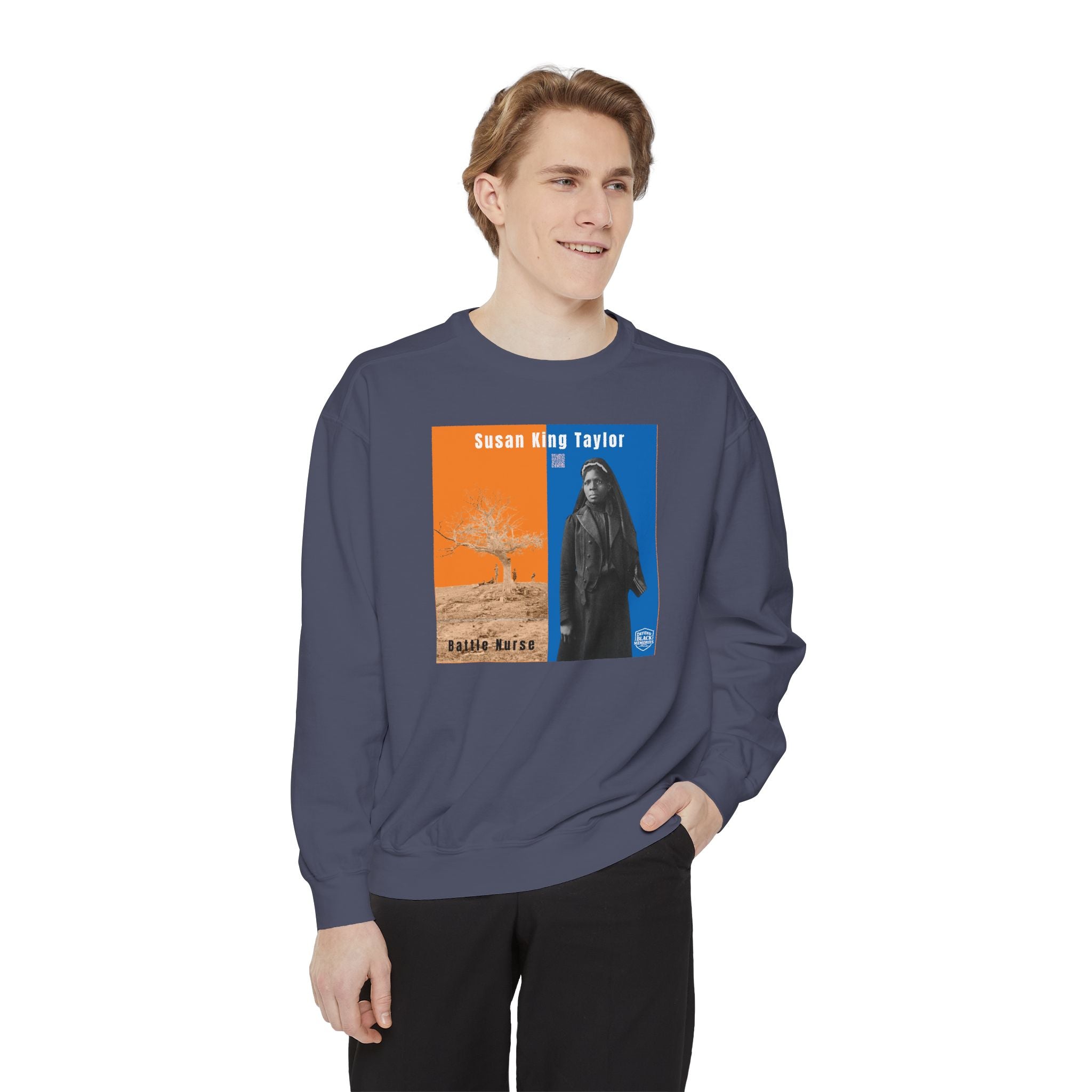 Susie King Taylor: Unisex Garment-Dyed Sweatshirt (City Champs)