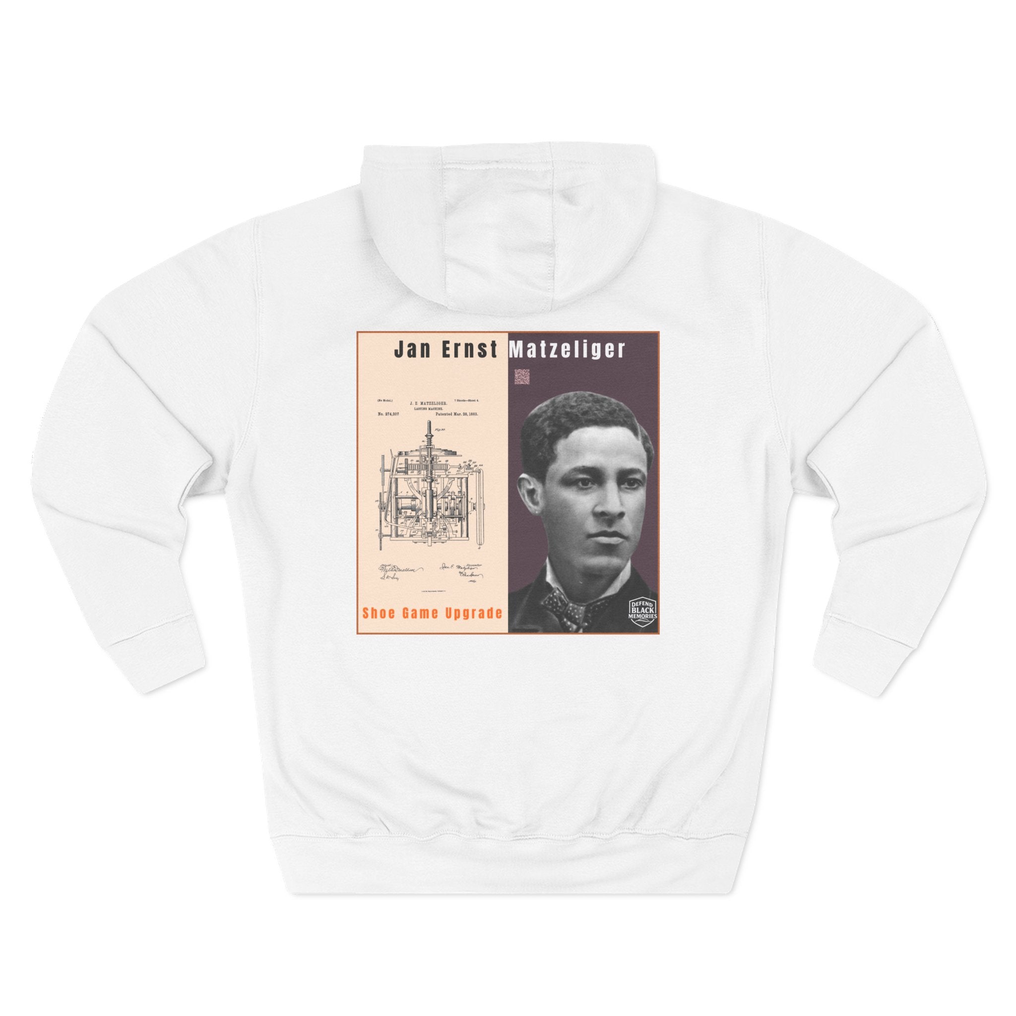 Jan E. Matzeliger Three-Panel Historic Portrait Hoodie (City Champs)