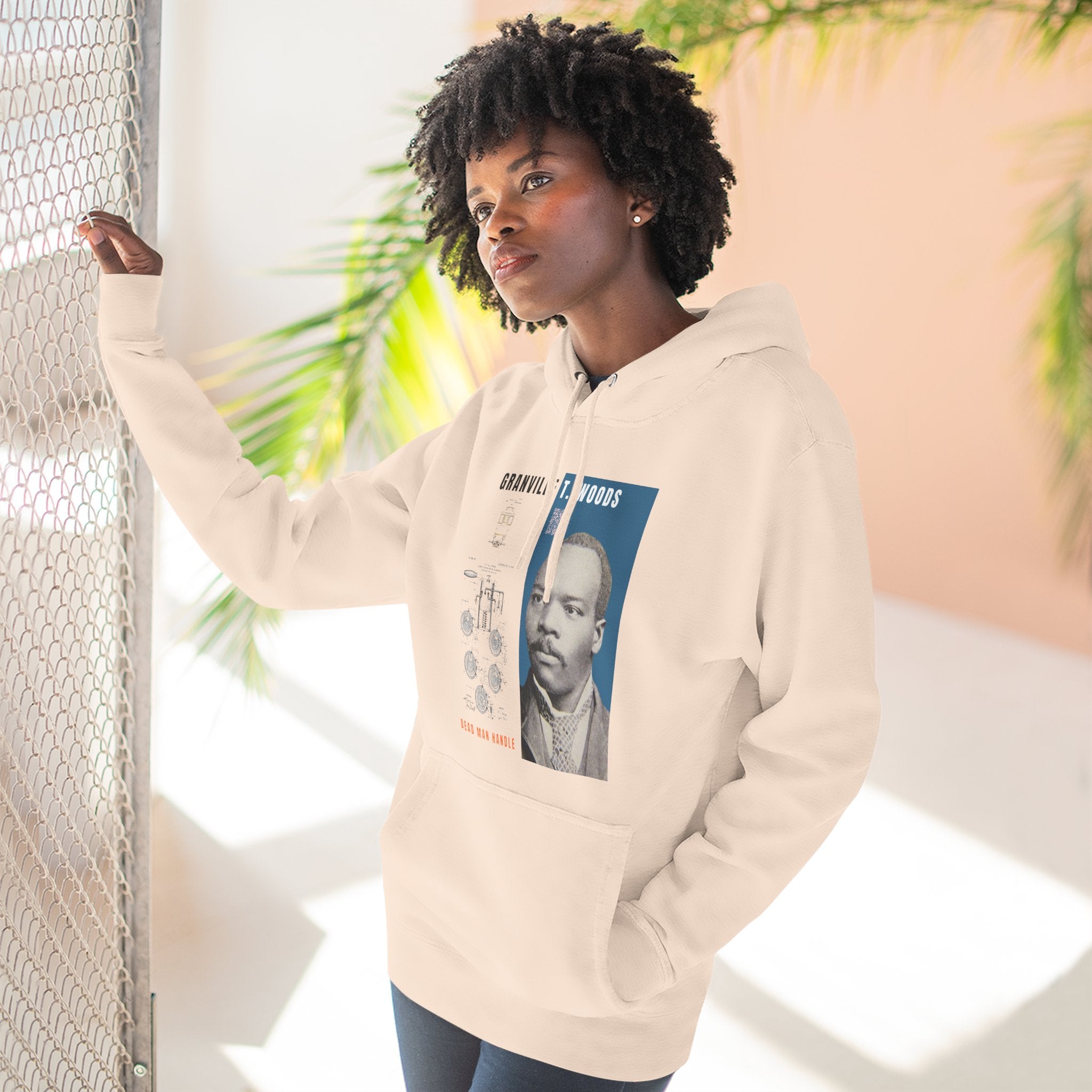 Granville T. Woods, Three-panel Historical Portrait Hoodie
