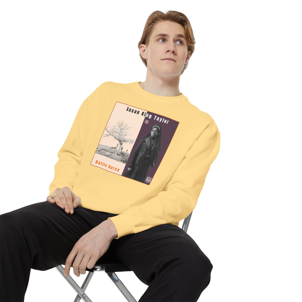 Susie King Taylor: Unisex Garment-Dyed Sweatshirt (City Champs)