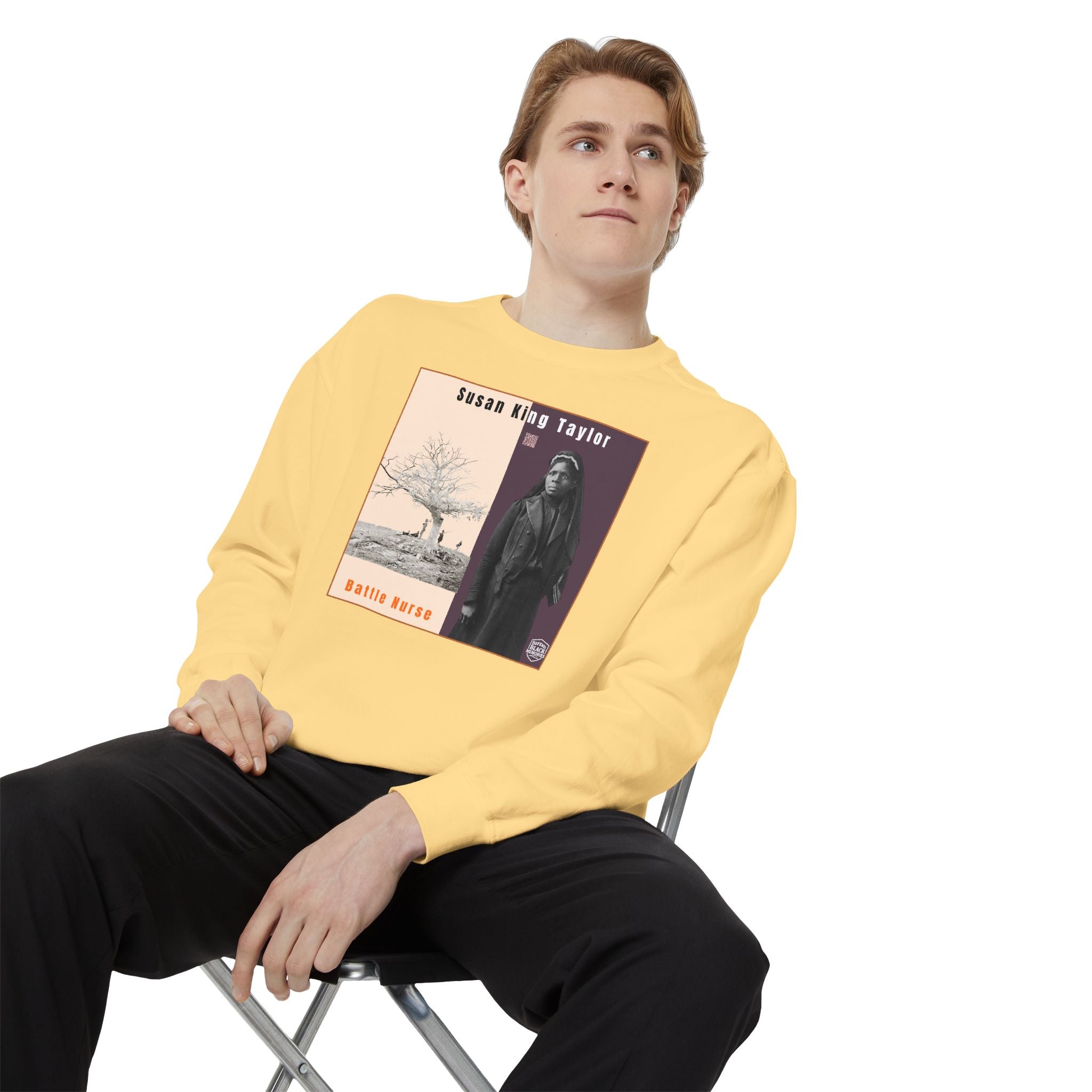 Susie King Taylor: Unisex Garment-Dyed Sweatshirt (City Champs)