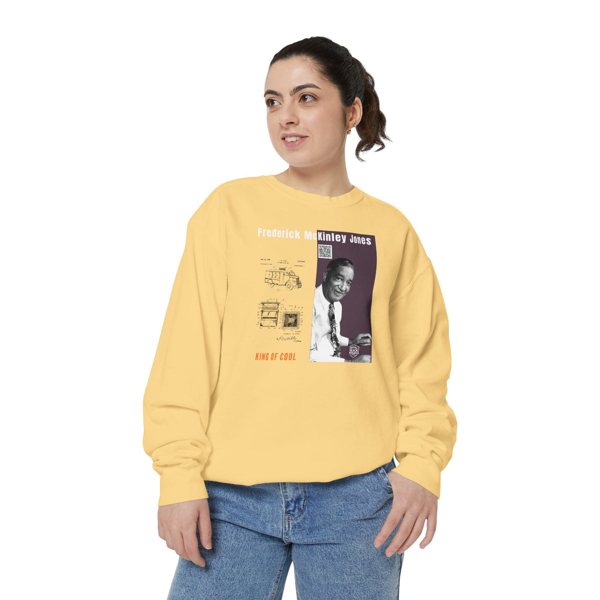 Frederick McKinley Jones, Unisex, Garment-Dyed Sweatshirt (City Champs)