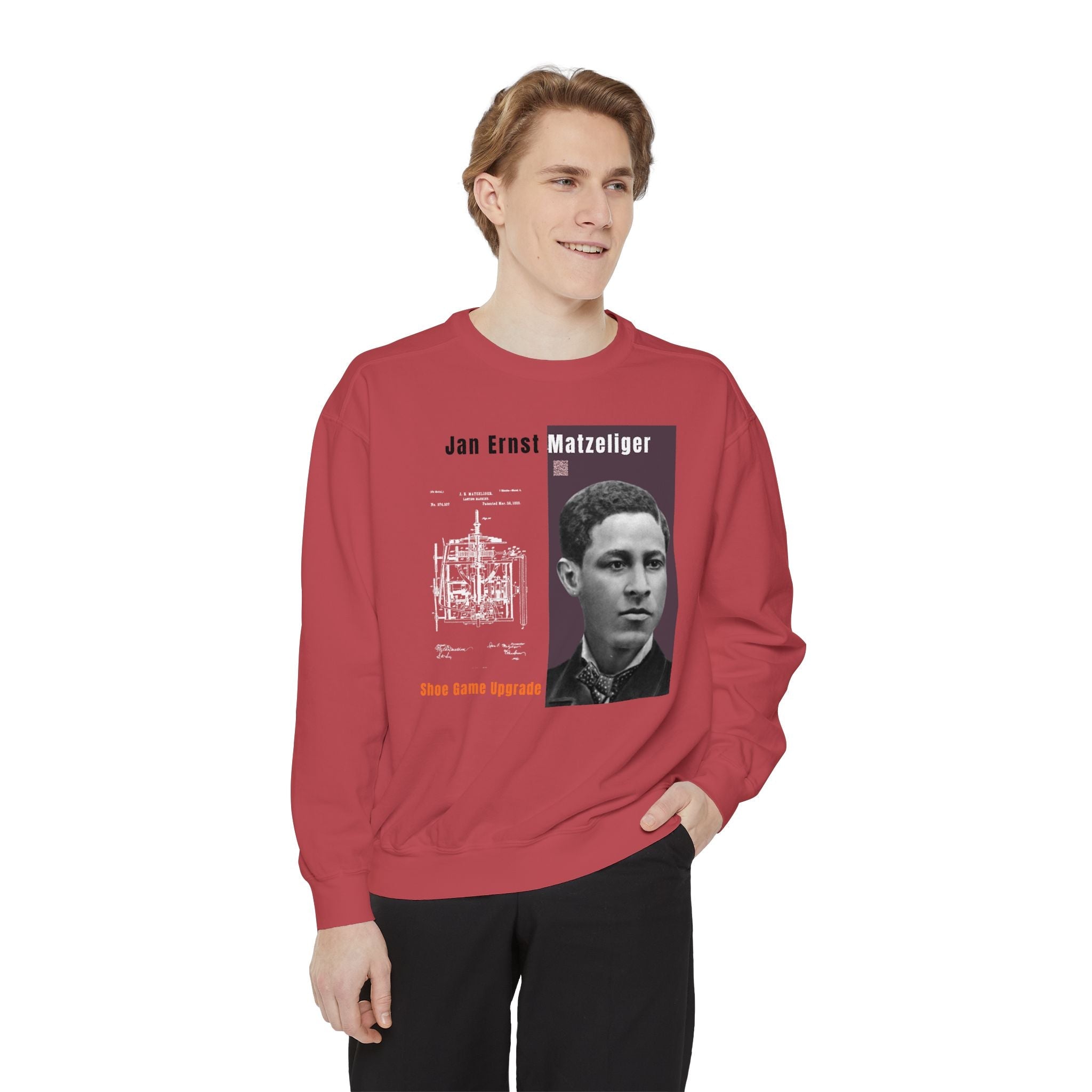 Defend Black Memories: Jan Matzeliger Heritage Crewneck Sweatshirt