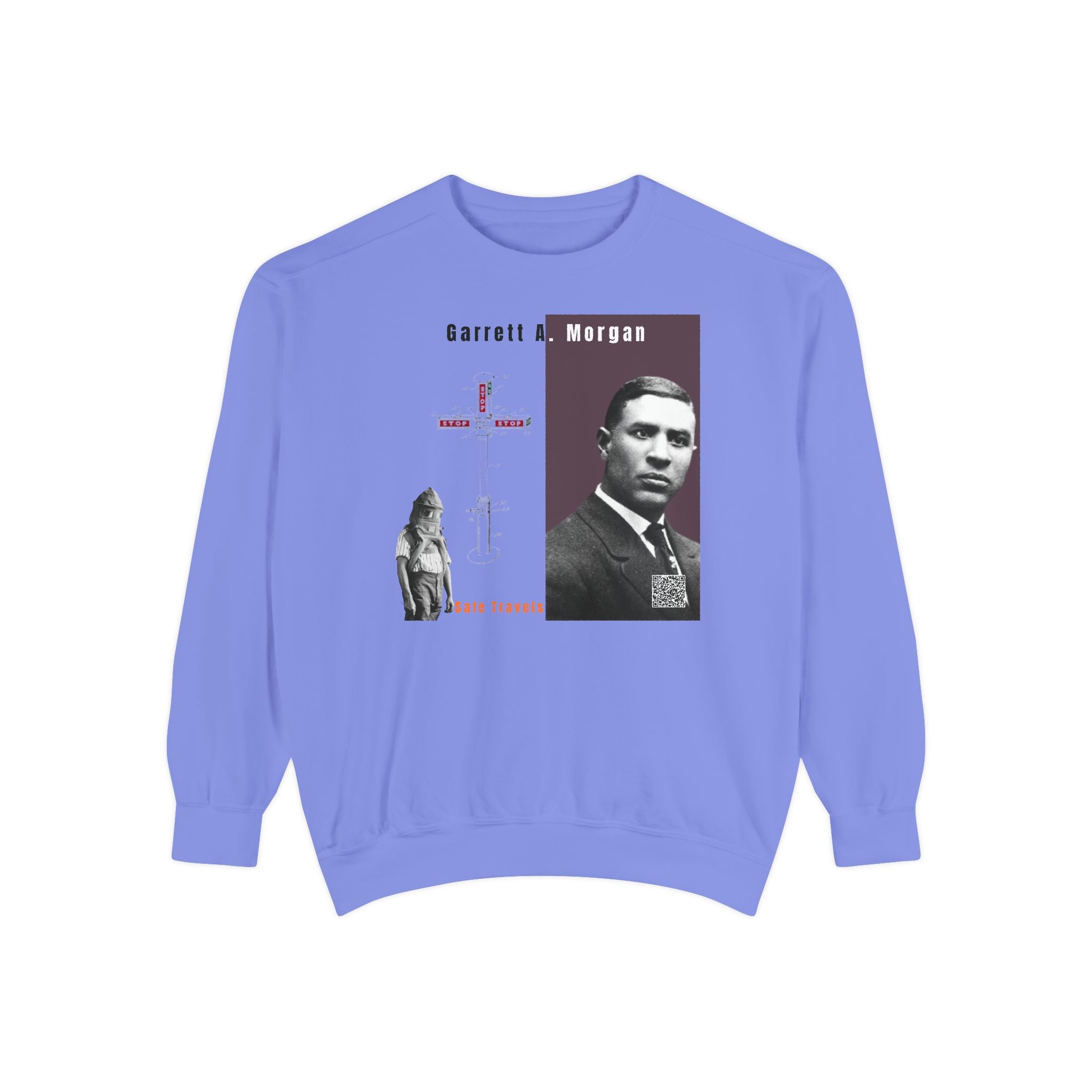 Defend Black Memories: Garrett A. Morgan Unisex Garment-Dyed Sweatshirt