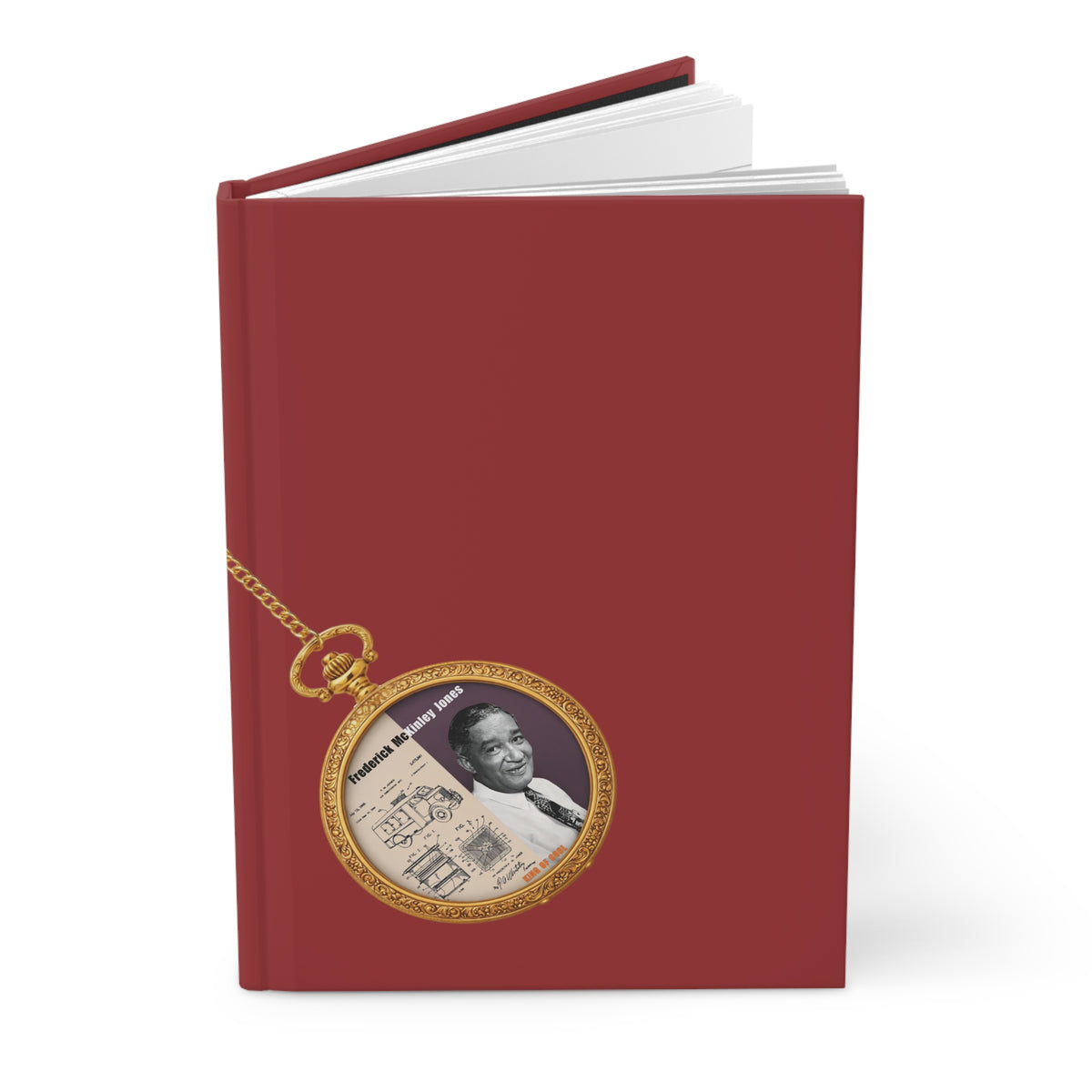 Frederick McKinley Jones Hardcover Journal Matte (Burgundy)