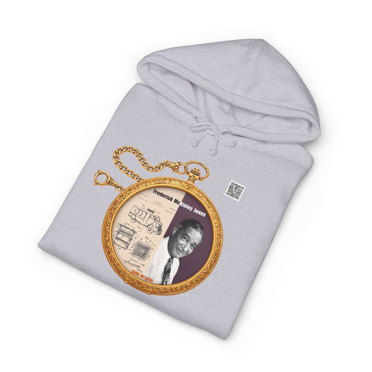 Frederick McKinley Jones Historical Portrait Pocket Watch Hoodie