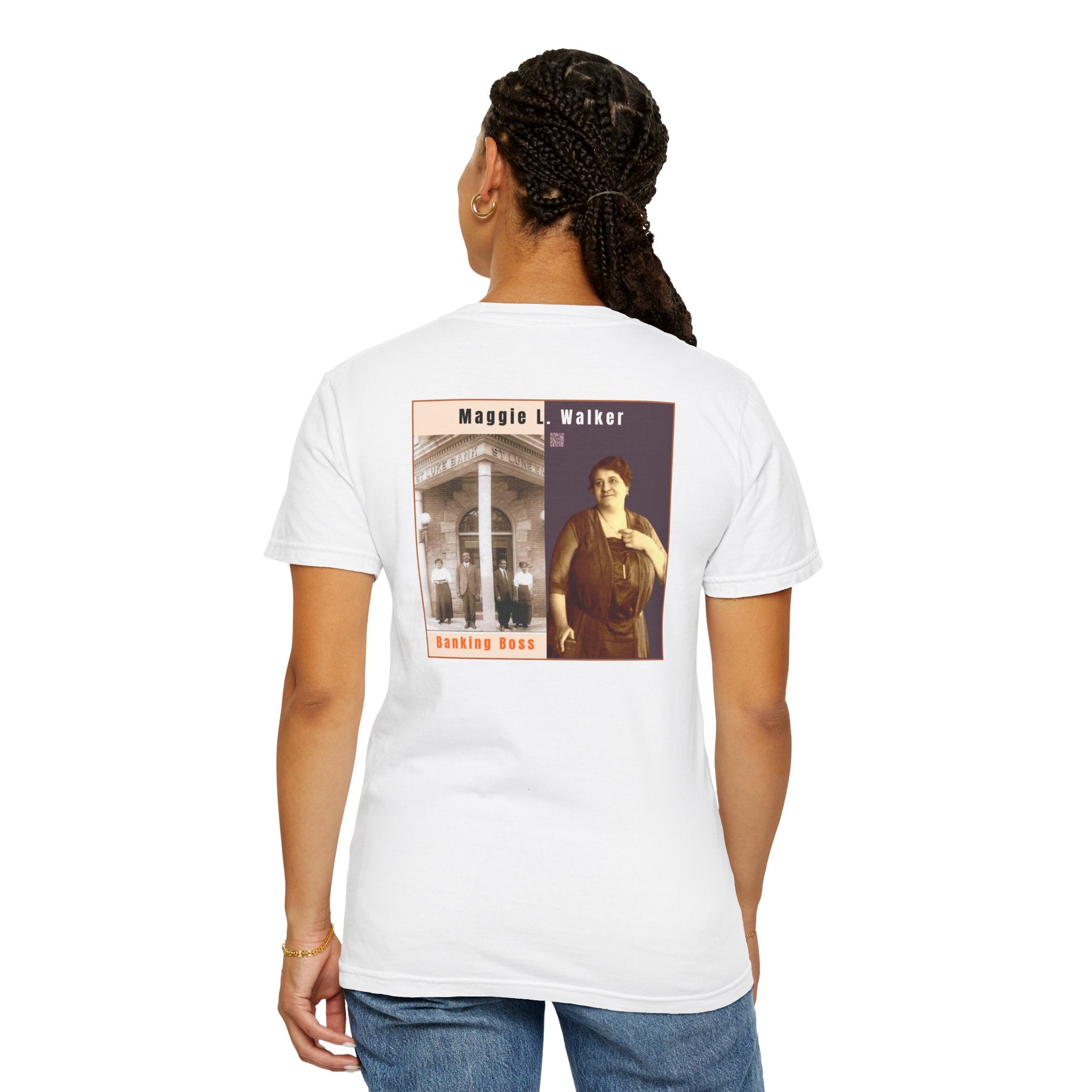 Maggie L. Walker, Unisex, 2 Side Historical Portrait T-shirt