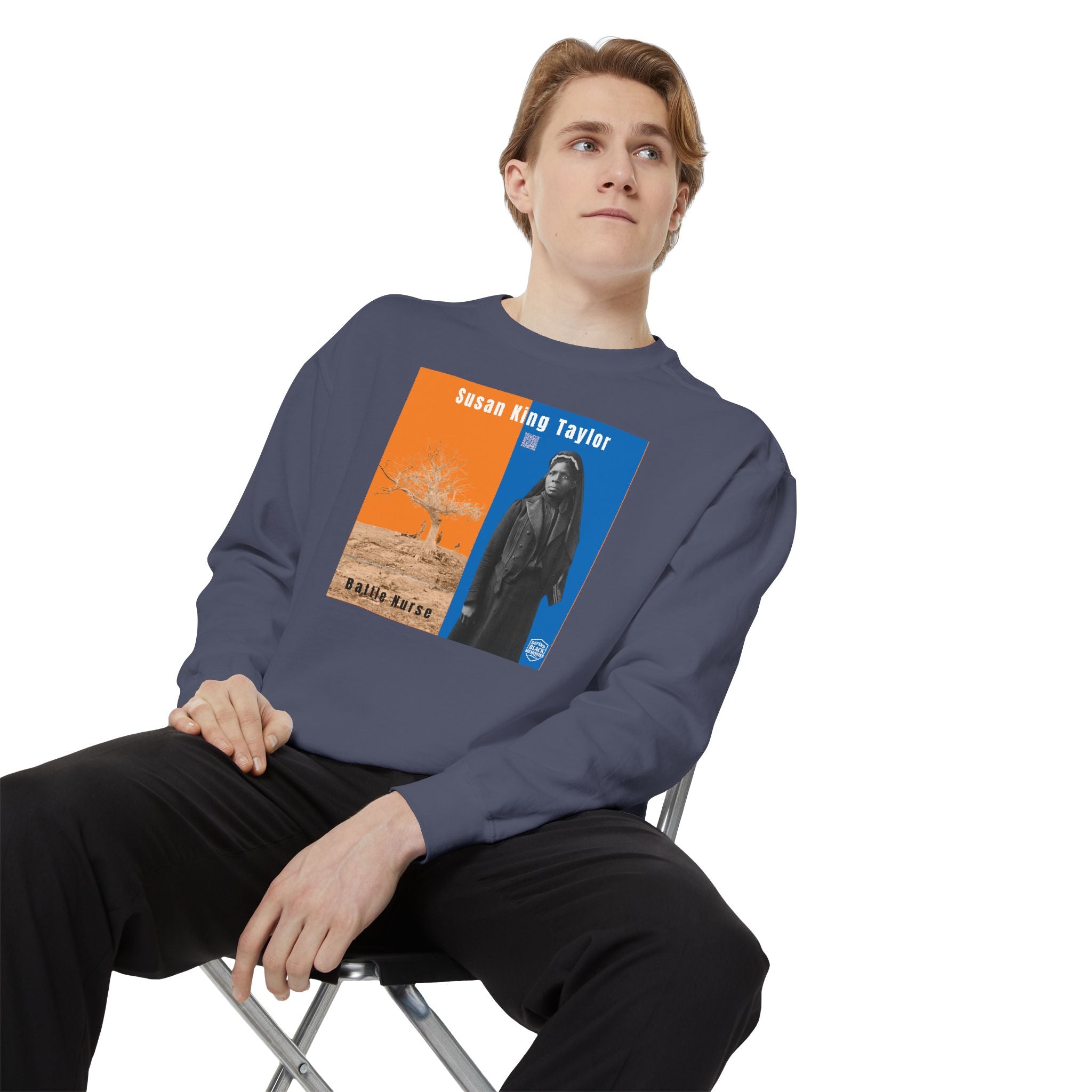 Susie King Taylor: Unisex Garment-Dyed Sweatshirt (City Champs)