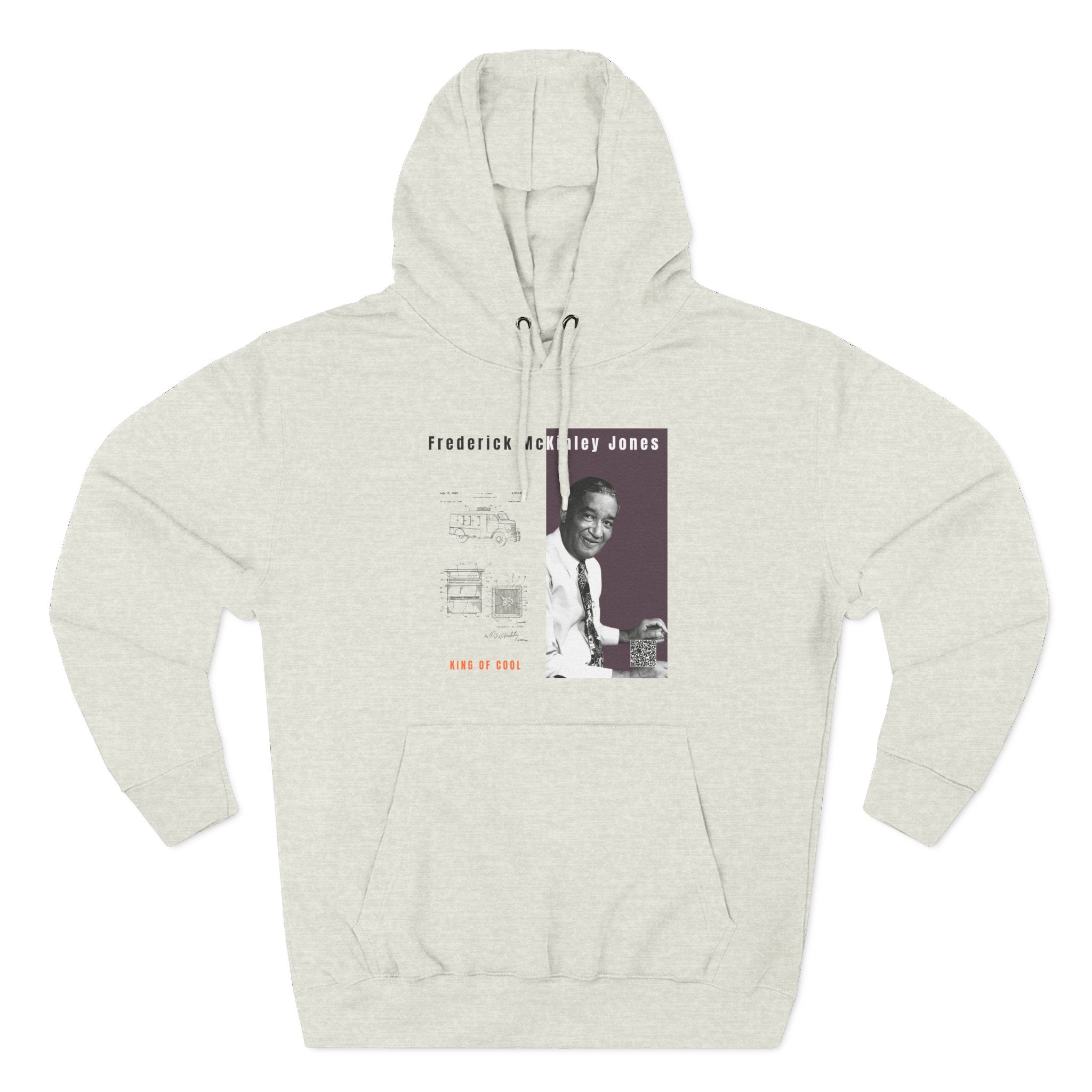 Frederick McKinley Jones, Unisex, Three-panel Historical Portrait Hoodie