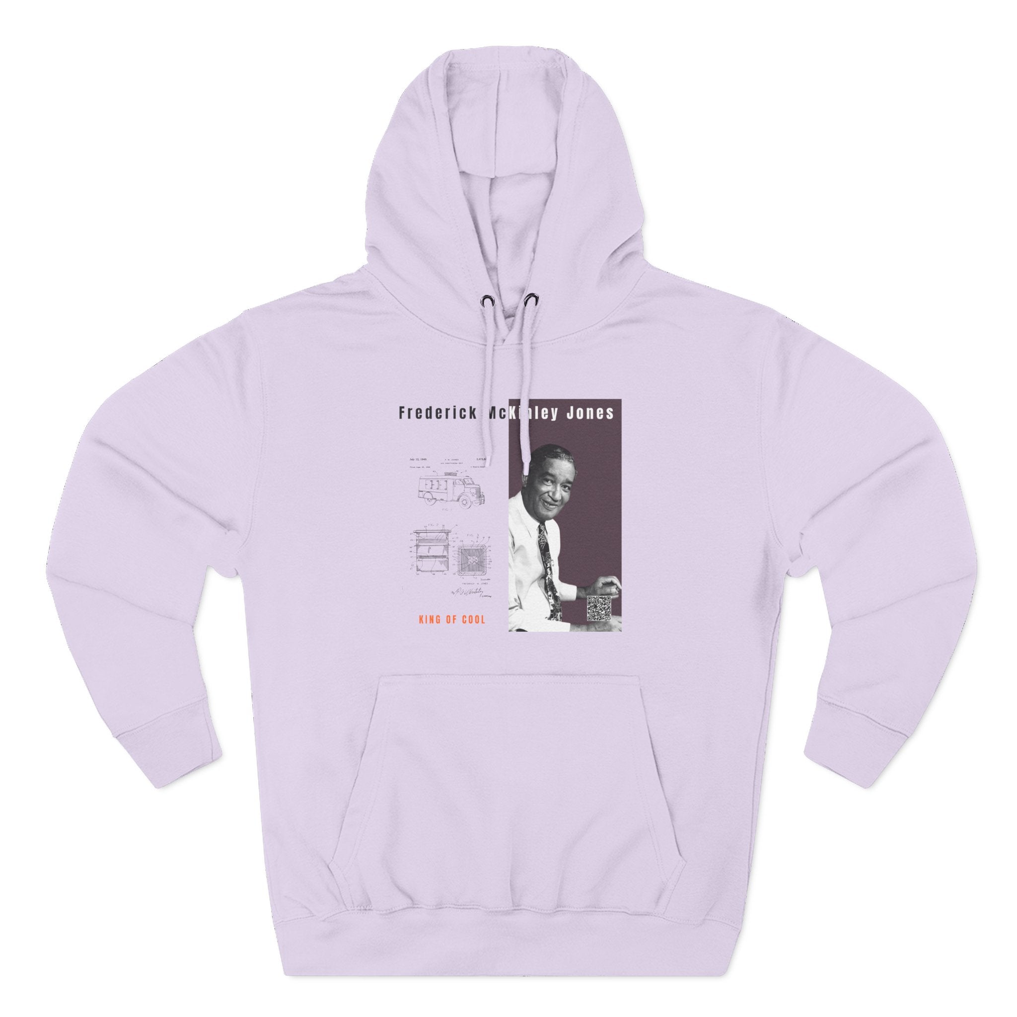Frederick McKinley Jones, Unisex, Three-panel Historical Portrait Hoodie