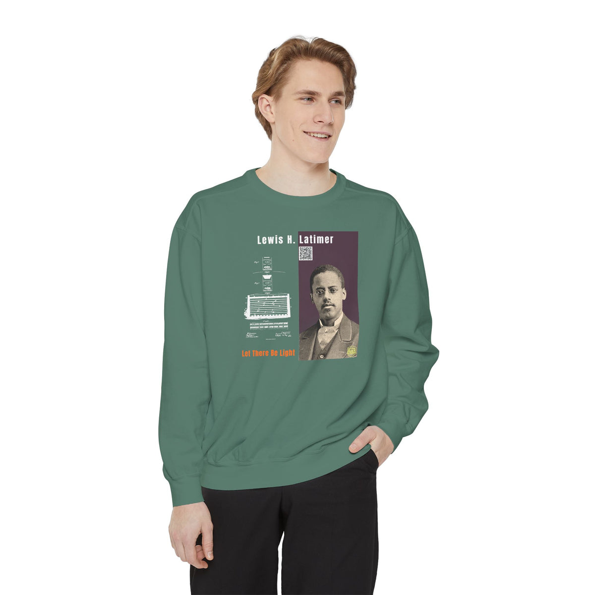 Lewis Latimer Unisex Garment-Dyed Sweatshirt (City Champs)