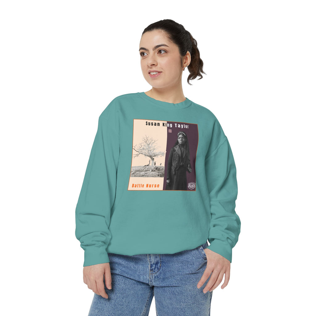 Susie King Taylor: Unisex Garment-Dyed Sweatshirt (City Champs)