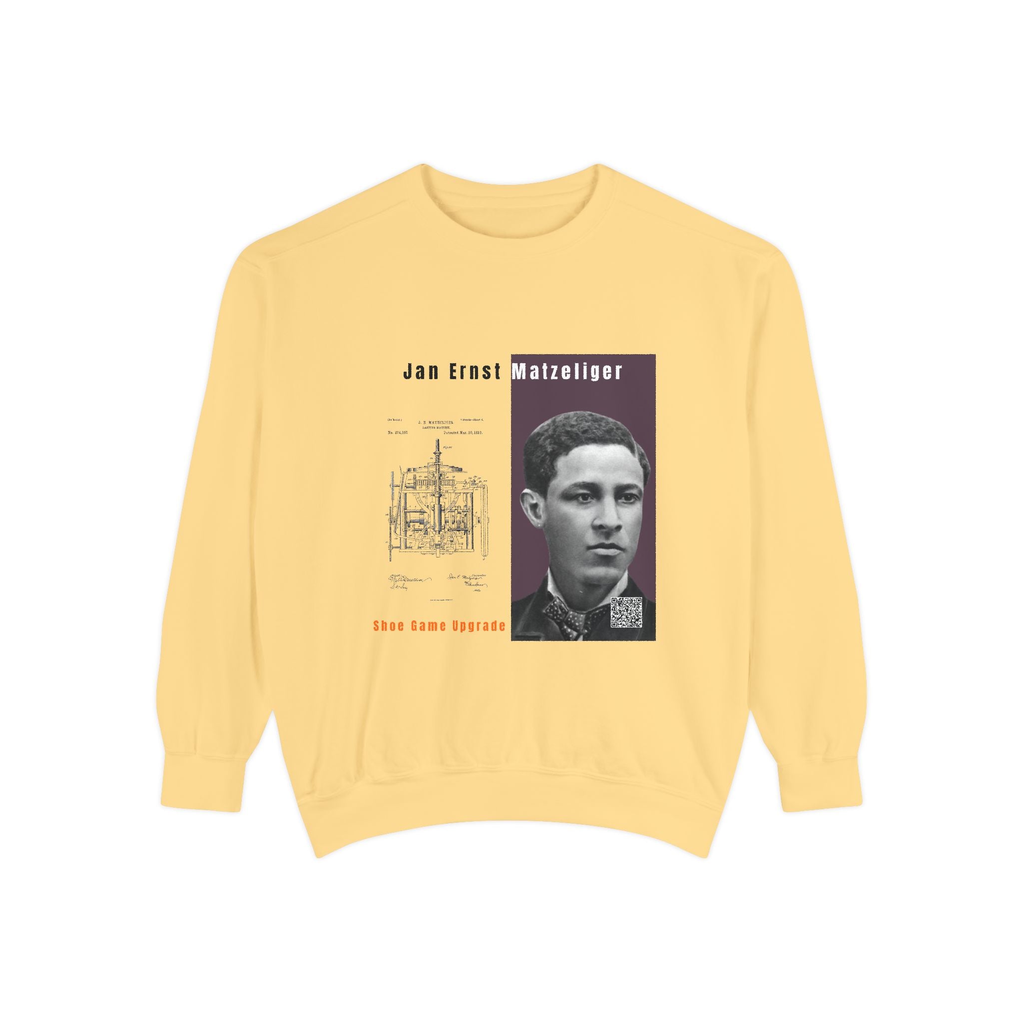 Defend Black Memories: Jan Matzeliger Heritage Crewneck Sweatshirt