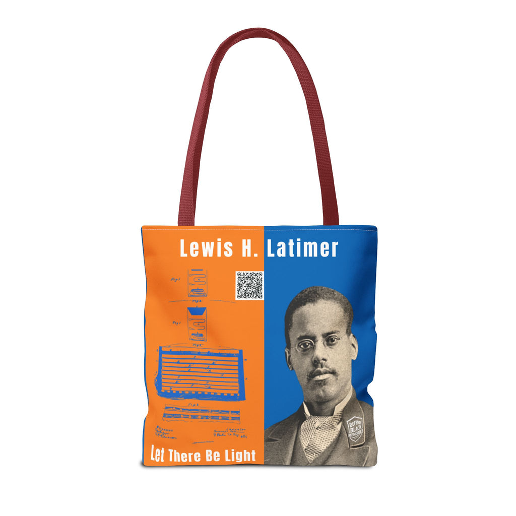 Lewis H. Latimer, Historical Portrait Tote Bag (Double Side City Champs Blue)