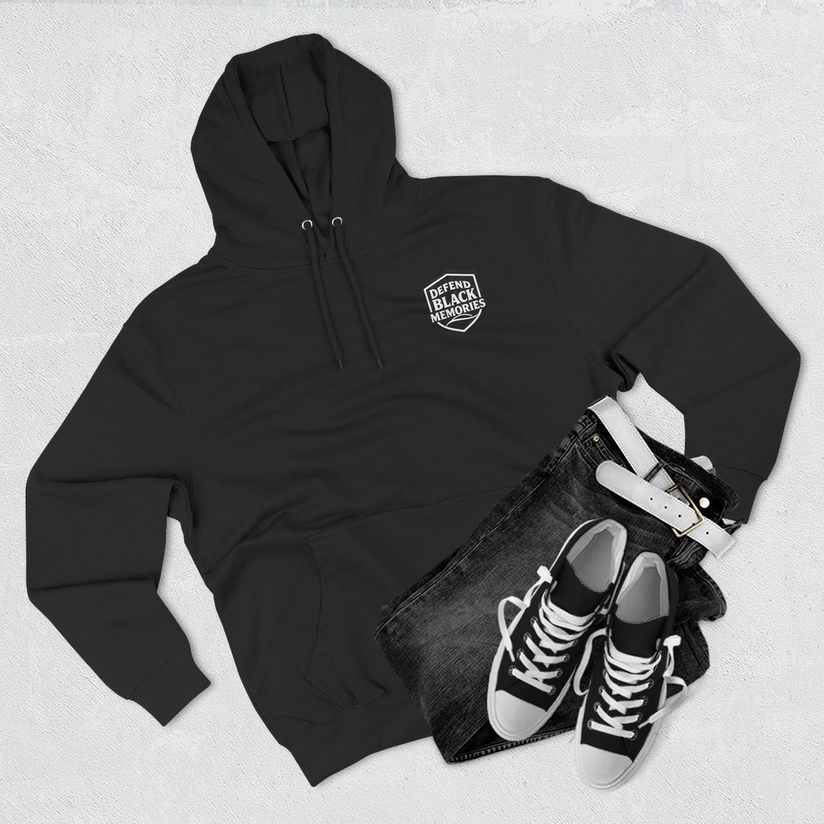 Granville T. Woods, 2 Side, Three-Panel Fleece Hoodie