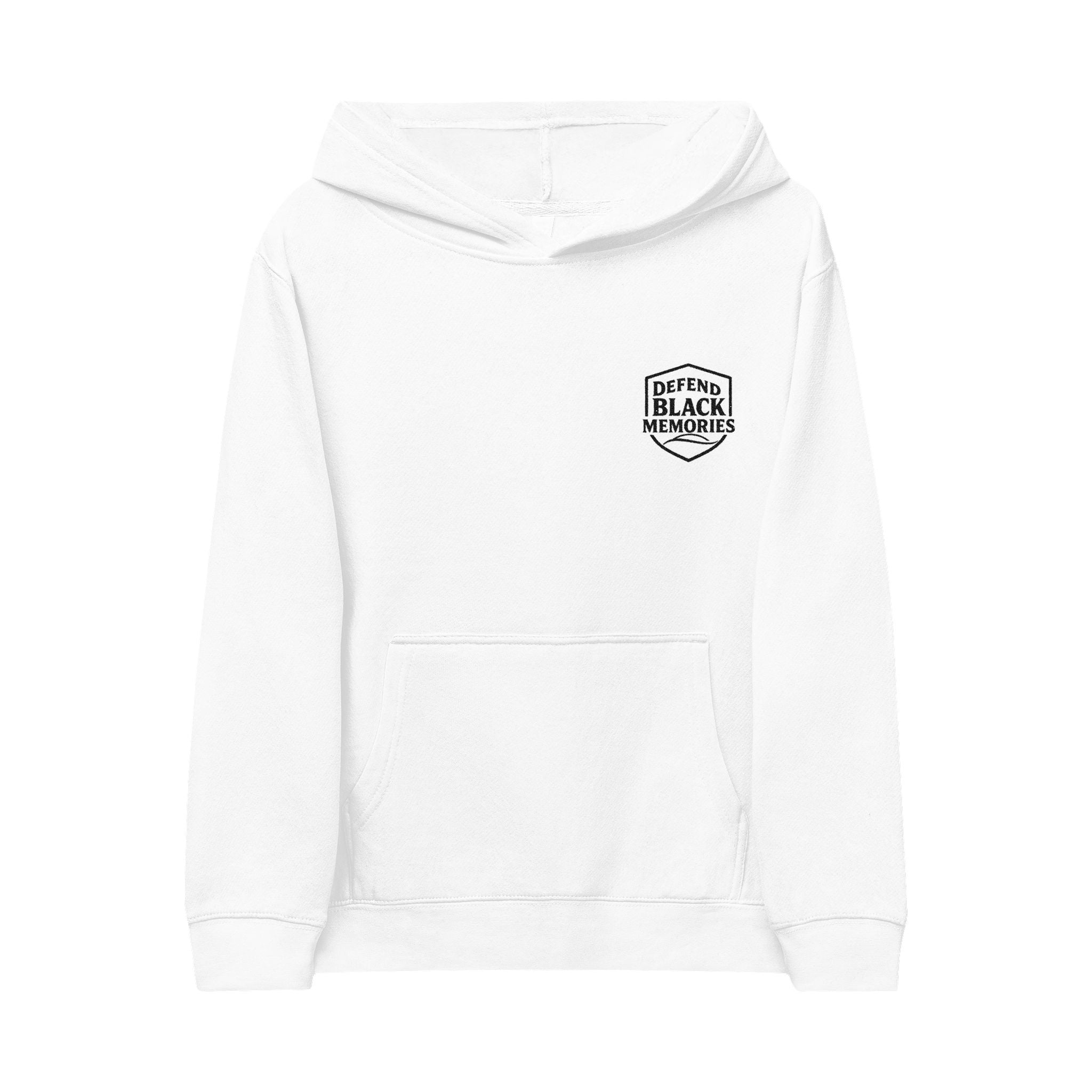 Kids Embroidered Fleece Hoodie (Grey)