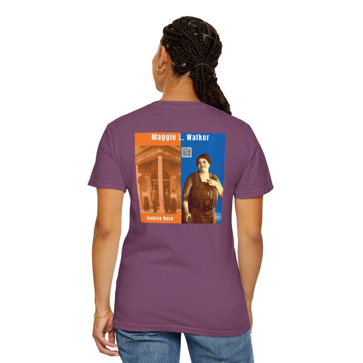 Maggie L. Walker, Unisex, 2 Side Historical Portrait T-shirt