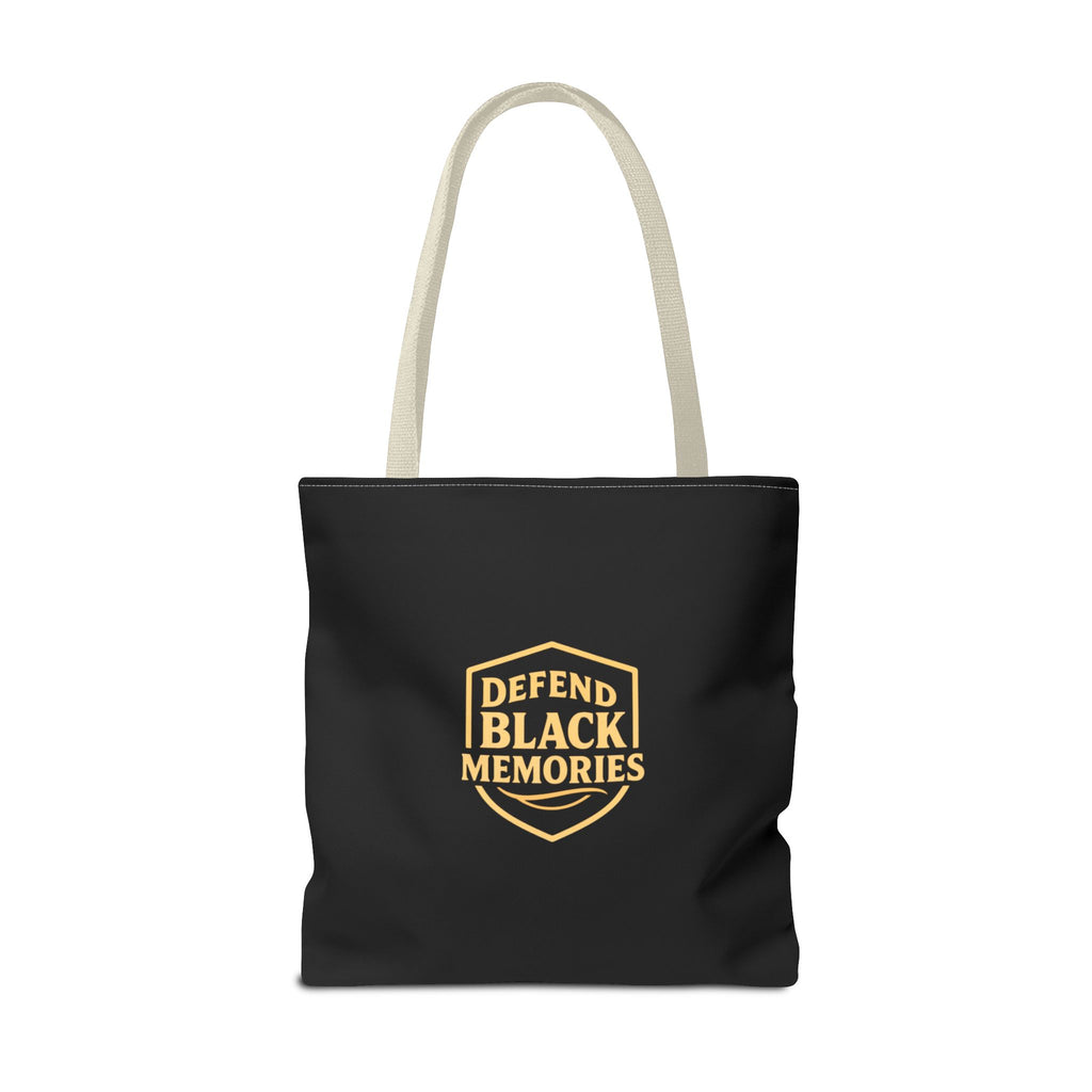 Tubman-Truth Brooch Graphic Tote Bag (Black)
