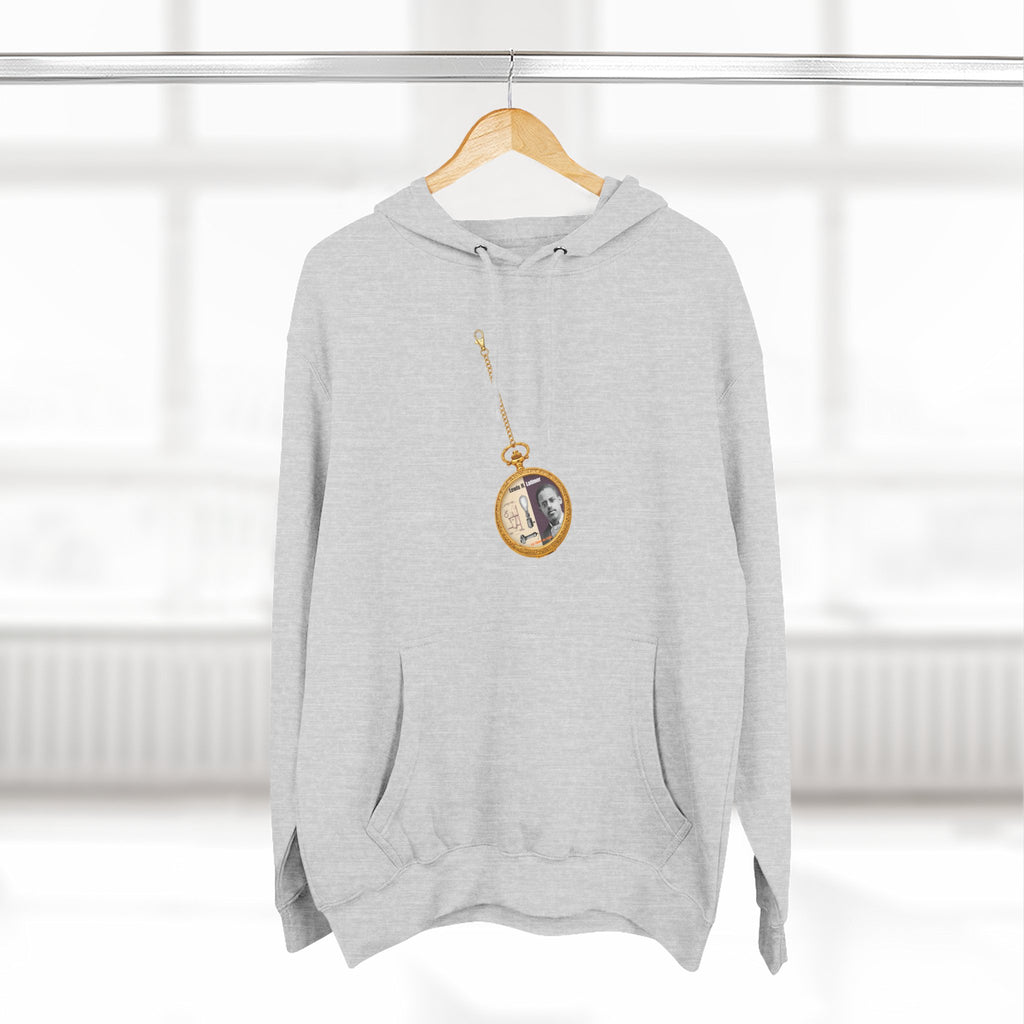 Lewis H Latimer Pocket Watch Three-Panel Fleece Hoodie