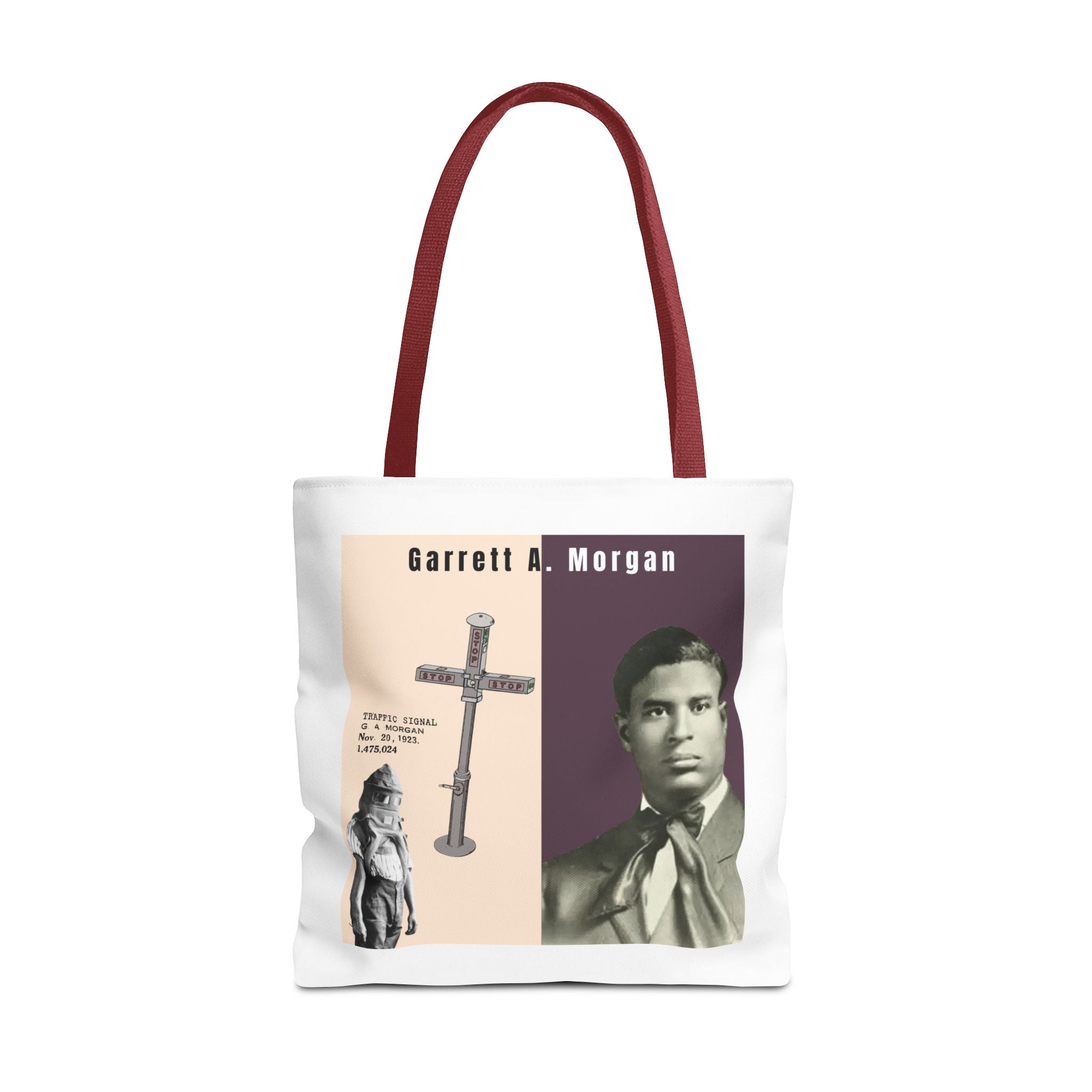 Garrett A. Morgan Historical Portrait Tote Bag (White)