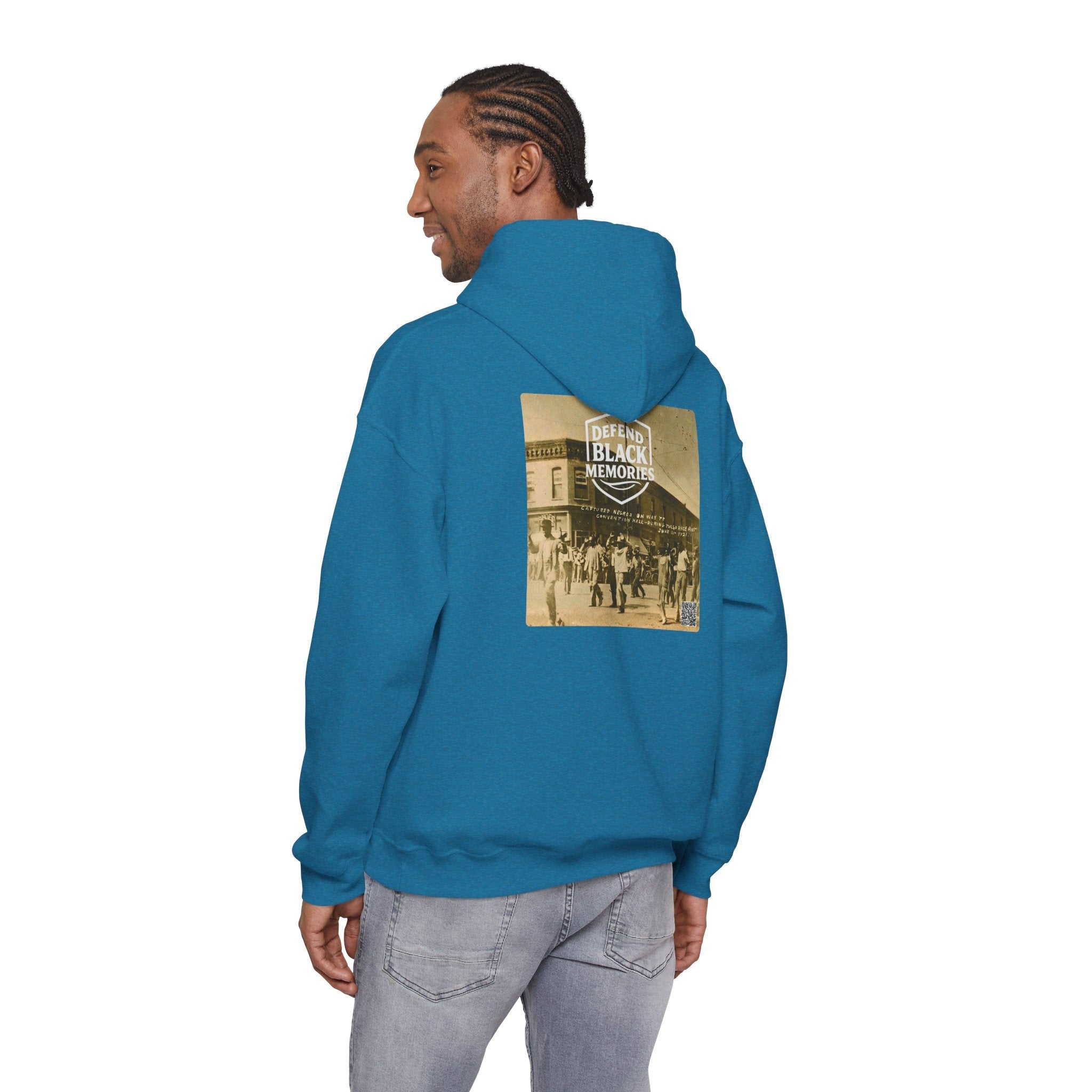 Tulsa Race Massacre, Historical Portrait Hoody, w/Back Graphic