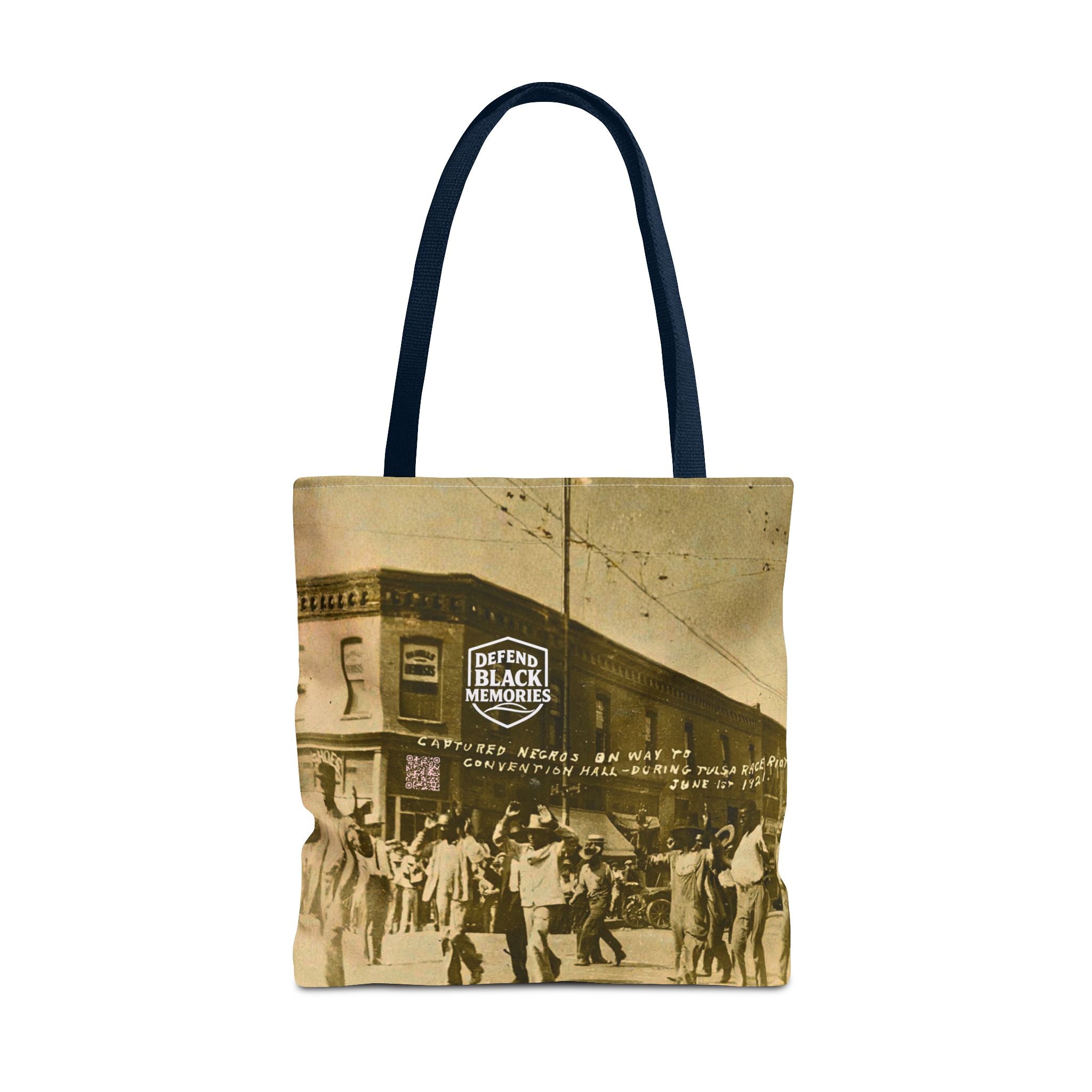 Tulsa Massacre 'Hands Up" Tote Bag (White)