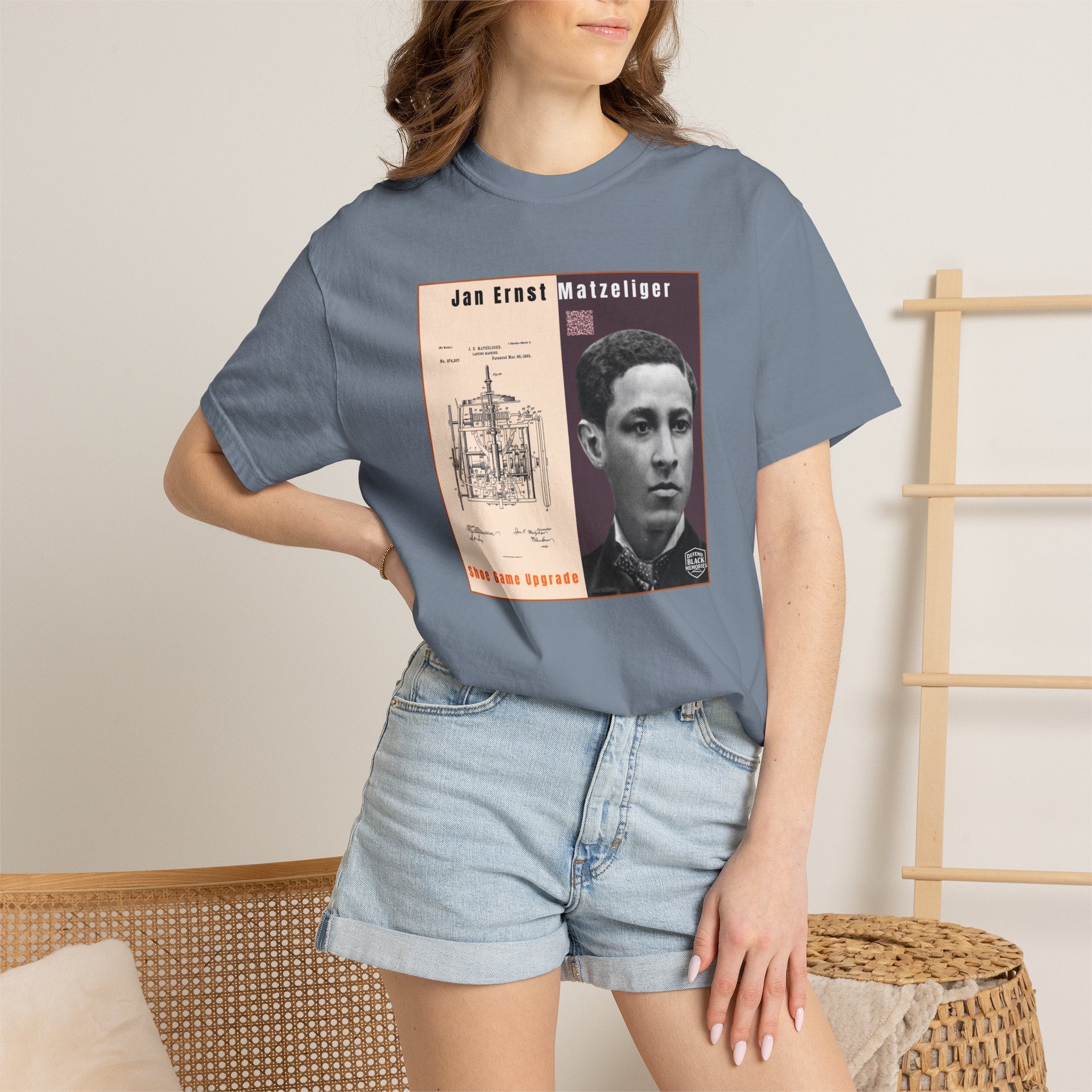 Jan Ernst Matzeliger Portrait T-Shirt – Historical Inventor Graphic Tee (City Champs)