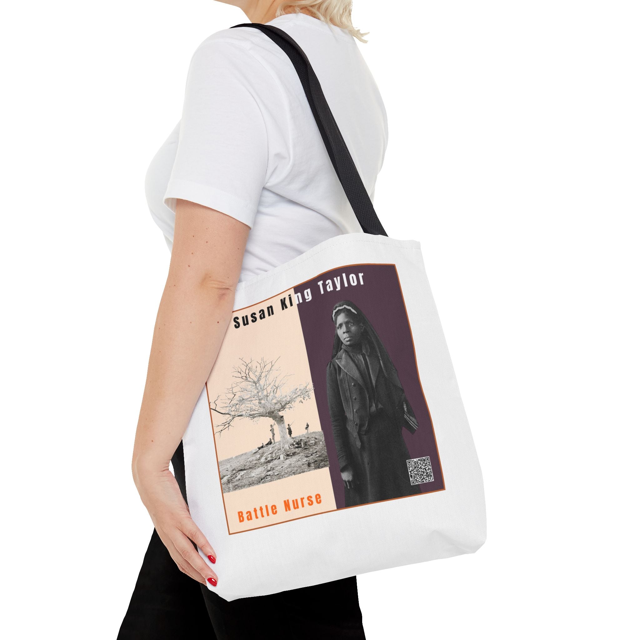 Susan King Taylor Tote Bag (White)