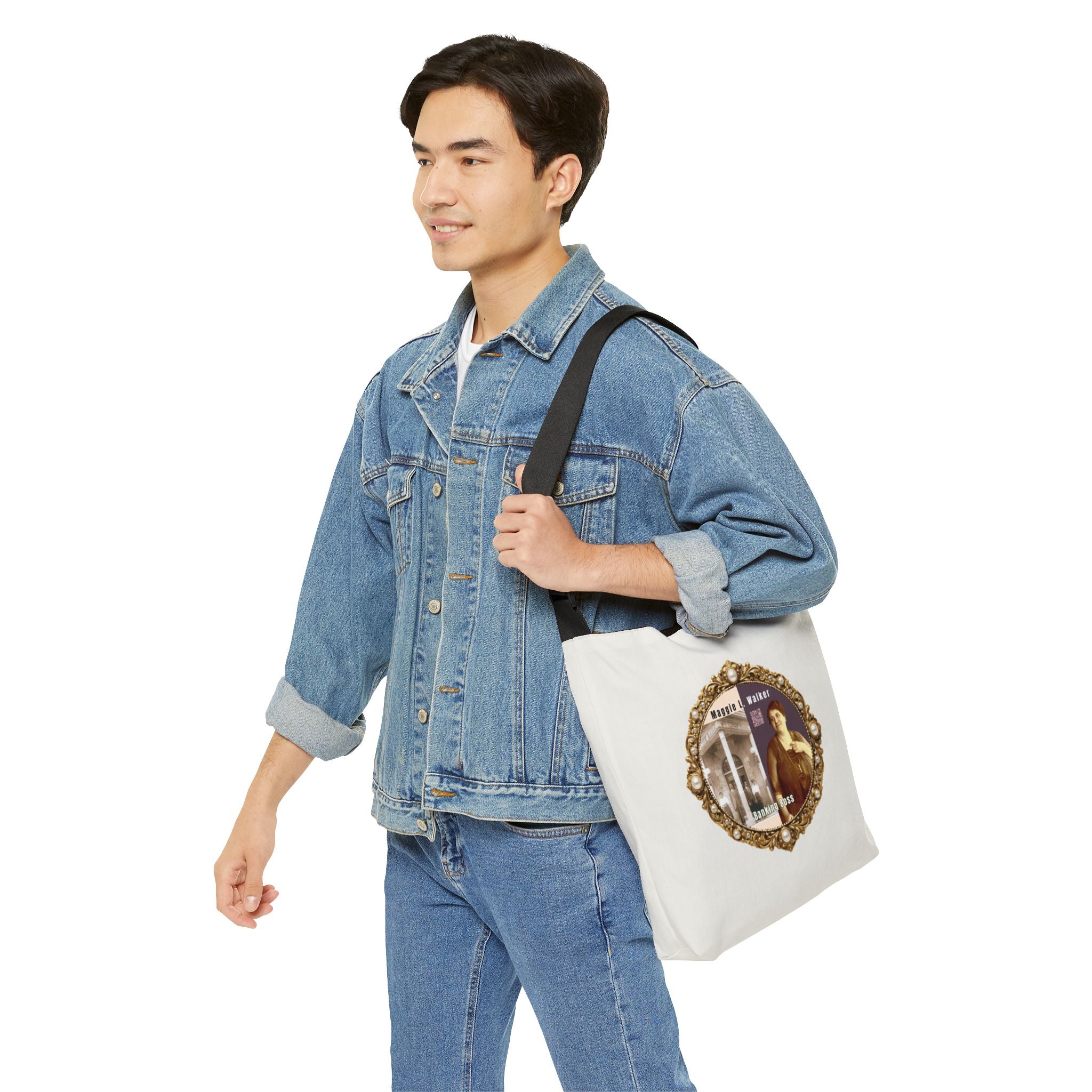 Maggie L Walker Brooch Logo Shoulder Bag (Cream Neutral)