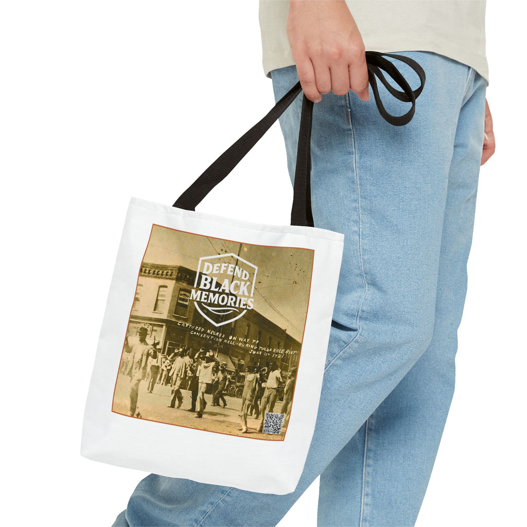 Defend Black Memories:Tulsa Massacre Historical Photo AOP Tote Bag