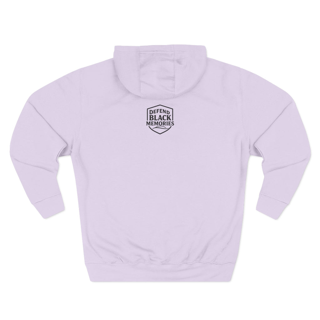 Defend Black Memories: Garrett A. Morgan Three-Panel Historic Black Portrait Hoodie