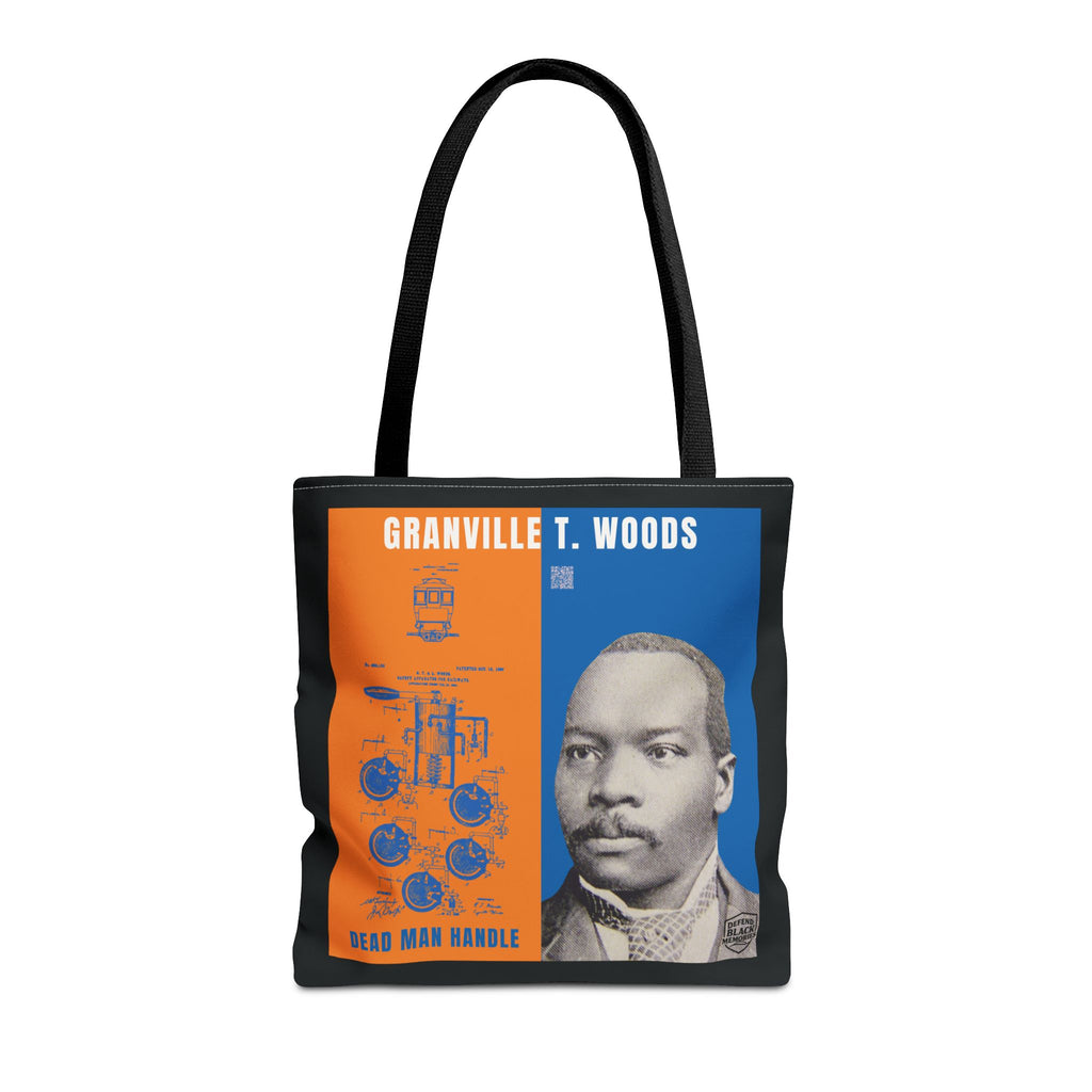 Granville T. Woods Historical Portrait Tote Bag -Turquoise (City Champs)