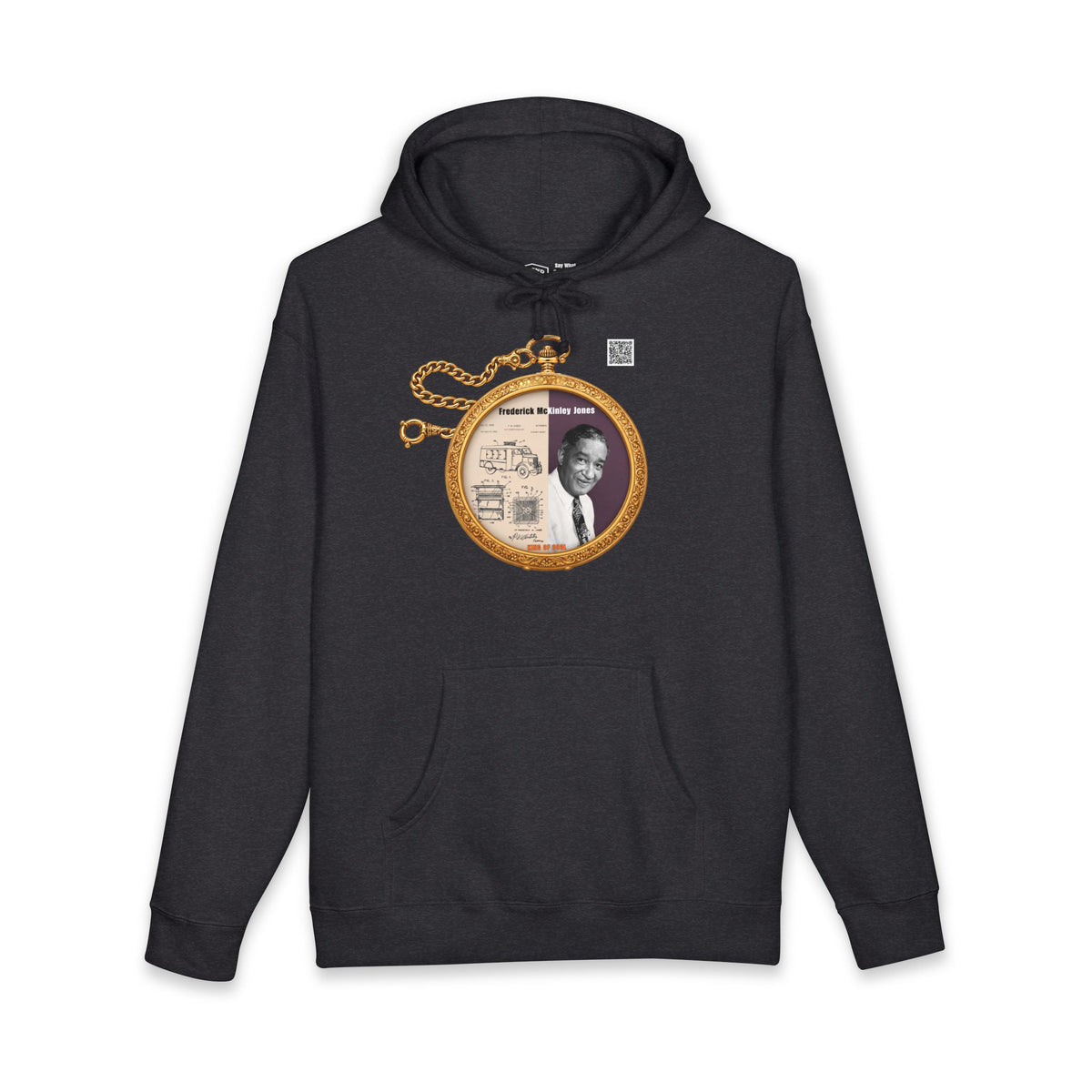 Frederick McKinley Jones Historical Portrait Pocket Watch Hoodie