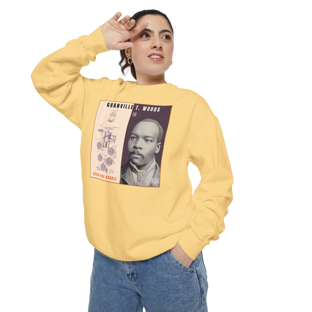 Granville T. Woods, Unisex, Historical Portrait Crewneck Sweatshirt (City Champs)