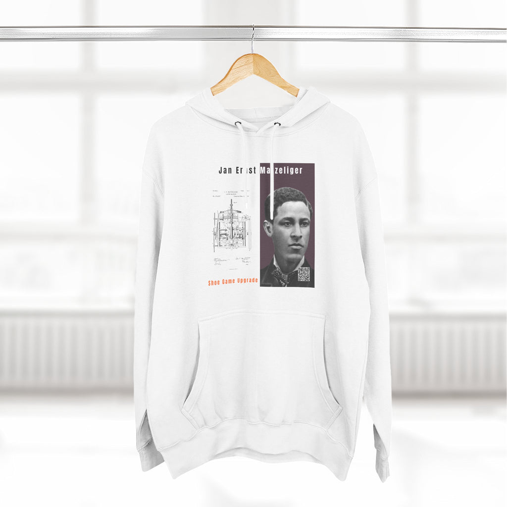 Defend Black Memories: Jan E. Matzeliger Three-Panel Historic Black Portrait Hoodie
