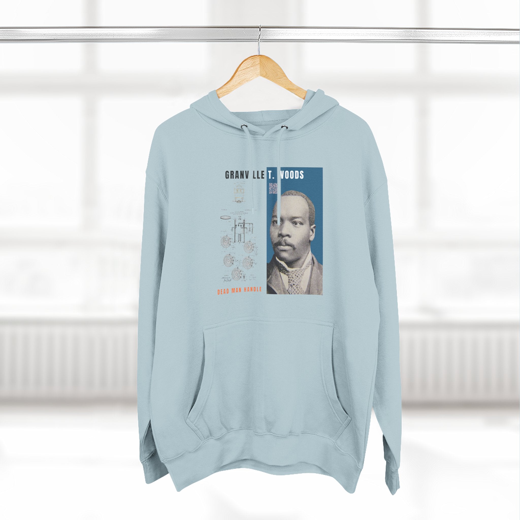 Granville T. Woods, Three-panel Historical Portrait Hoodie
