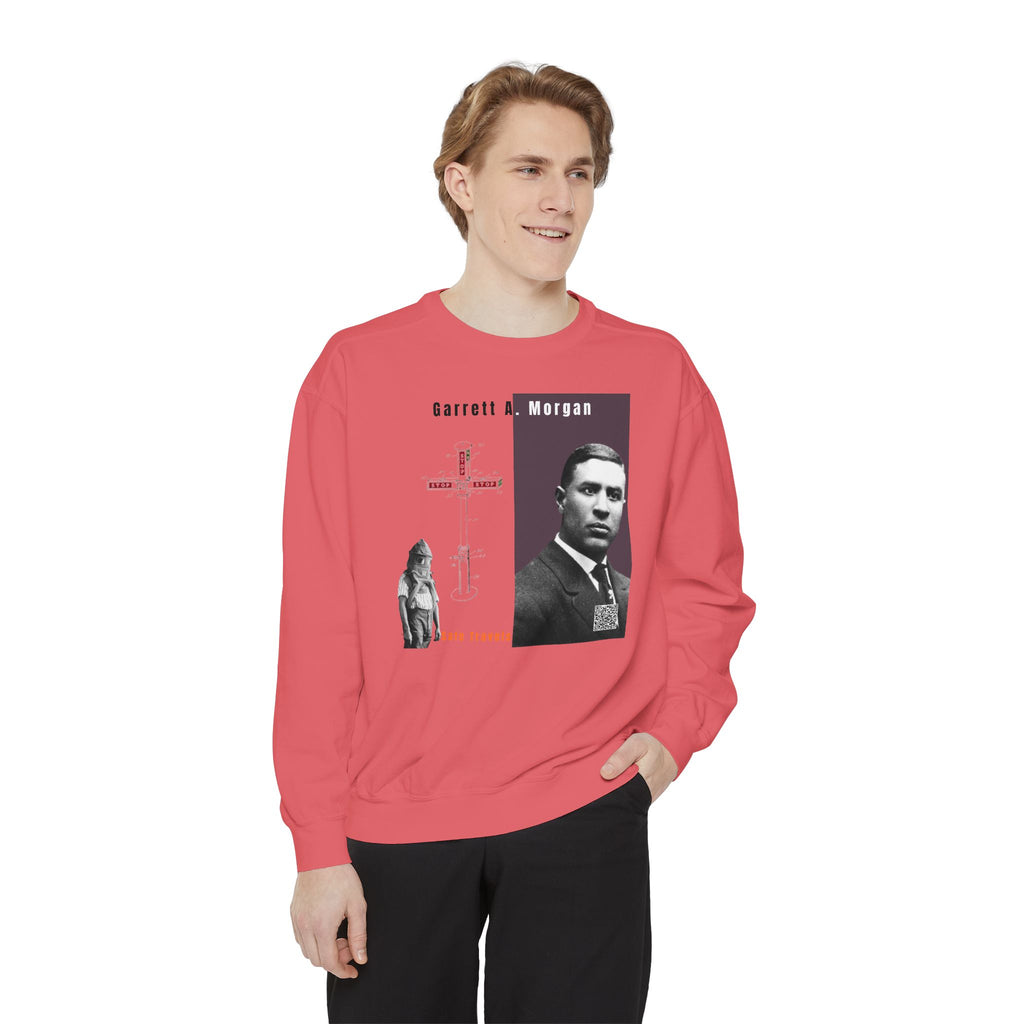 Defend Black Memories: Garrett A. Morgan Unisex Garment-Dyed Sweatshirt